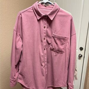 Amazon Essentials Pink Women's shacket